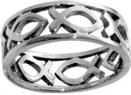 670690400079 Cutout Ichthus (Size size 7 Ring)