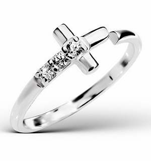 670690400642 Cubic Zirconia Cross (Size 6 Ring)