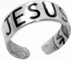 670690421005 Enameled Jesus And Hearts Toe (Size Adjustable Ring)