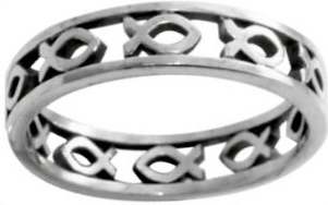 670690433060 Cutout Ichthus (Size size 6 Ring)