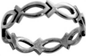 670690439079 Cutout Ichthus (Size size 7 Ring)