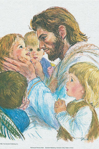 707529014968 Jesus And The Children Print