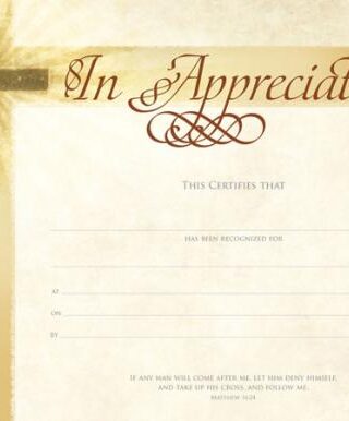 730817342160 Appreciation Certificate