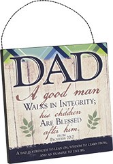 767722841228 Dad Is Strength Mini (Plaque)