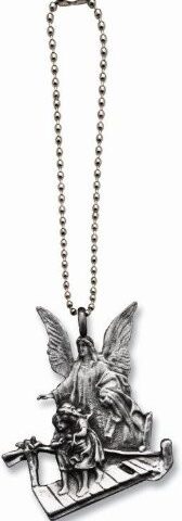 785525202695 Guardian Angel On Bridge Car Charm