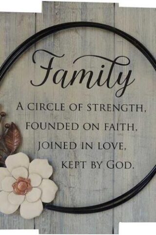 785525314039 Family A Circle Of Strength (Plaque)