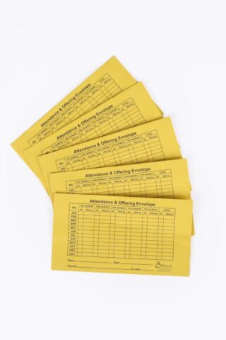 788200444212 Class Attendance And Offering Envelope 10 Pack