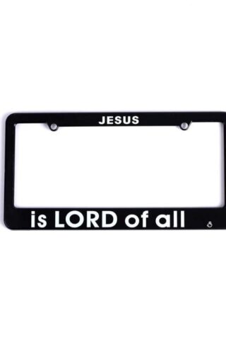 788200516469 Jesus Is Lord Of All Auto Tag Frame