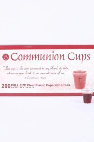 788200565009 Clear Cross Communion Cups 200 Pack