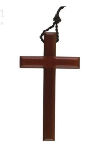 788200666034 Large Cherry Wood Cross