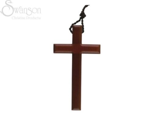 788200666034 Large Cherry Wood Cross