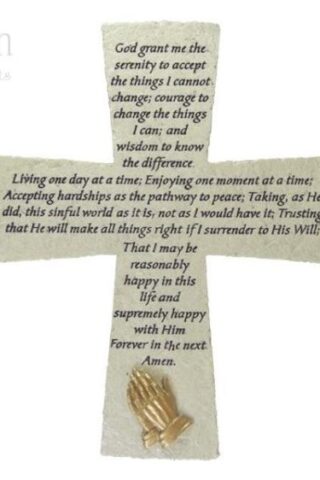 788200703845 Serenity Prayer Cross