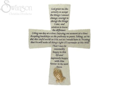 788200703845 Serenity Prayer Cross