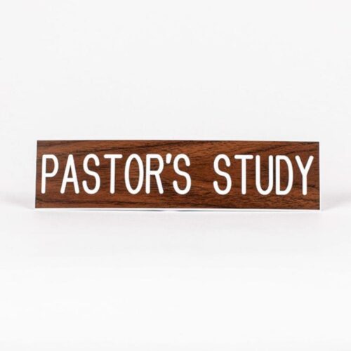 788200796250 Pastors Study Sign