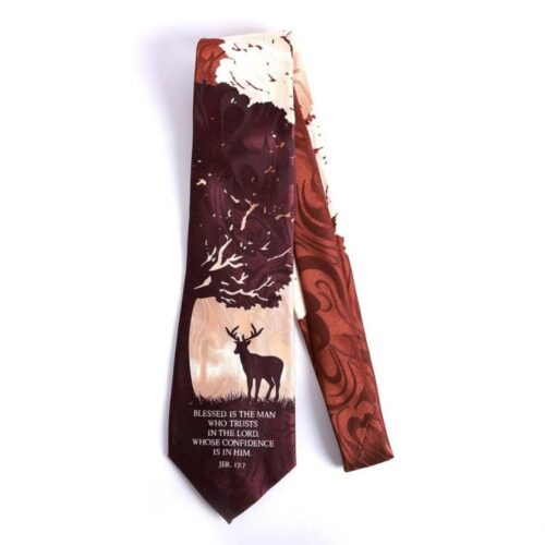 788200814916 Jeremiah 17:7 Deer Tie