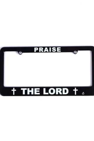 788200875665 Praise The Lord Auto Tag Frame