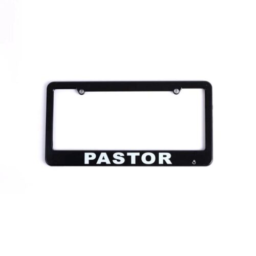 788200875801 Pastor Auto Tag Frame