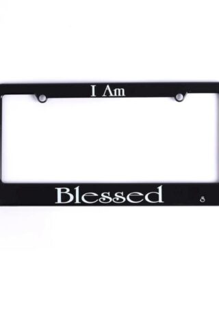 788200878031 I Am Blessed Auto Tag Frame