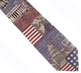 796736089432 In God We Trust Silk Necktie (Tie)