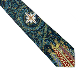 796736089753 Christmas Wisemen Silk Necktie (Tie)