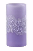 842181105569 LED He Is Risen Pillar Candle