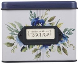 843310100622 Farm House Kitchen Recipes Tin