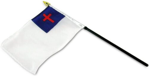 844560013427 Christian Stick Flag