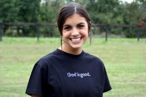 852423002693 God Is Good Rhinestone (Large T-Shirt)