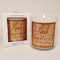 870595005236 Rose Of Sharon Lord Is My Shepherd Candle