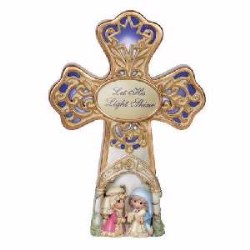 875555027822 Musical LED Nativity Cross