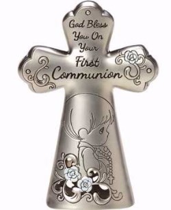 875555038361 1st Communion Boy Tabletop Cross