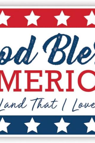 886083896170 God Bless America Yard Sign