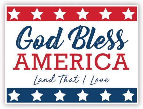 886083896170 God Bless America Yard Sign