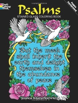 9780486478340 Psalms Stained Glass Coloring Book