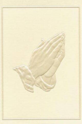 9780805458541 In Memory Praying Hands Gift Acknowledgement Cards