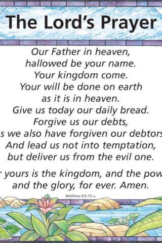 9780965508223 Lords Prayer Debts Wall Chart Laminated