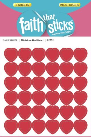 9781414392752 Miniature Red Heart Stickers