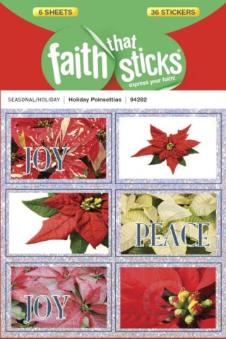 9781414394282 Holiday Poinsettias Stickers