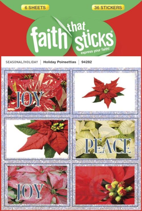 9781414394282 Holiday Poinsettias Stickers