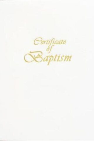 9781426710278 Contemporary Steel Engraved Child Baptism Certificate