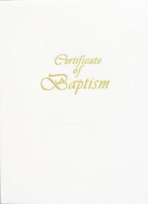 9781426710278 Contemporary Steel Engraved Child Baptism Certificate