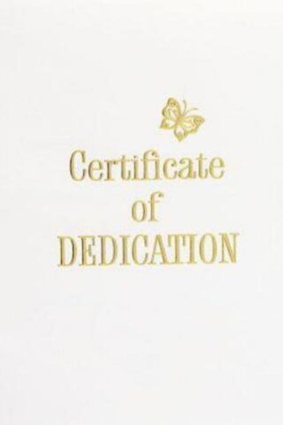 9781426710605 Contemporary Steel Engraved Baby Dedication Certificate 3 Pack