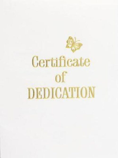 9781426710605 Contemporary Steel Engraved Baby Dedication Certificate 3 Pack