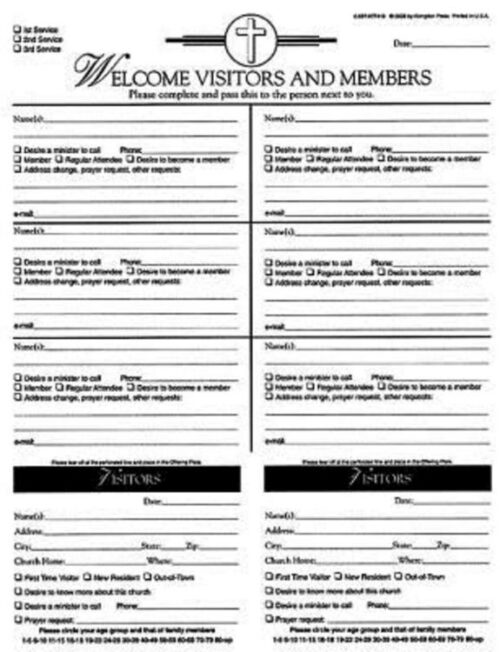 9781426791819 Attendance Registration Pads