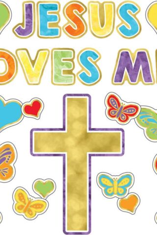 9781483853697 Jesus Loves Me Mini Bulletin Board Set