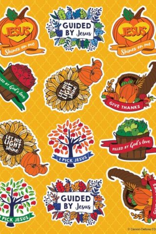 9781483853826 Fall Faith Shape Stickers