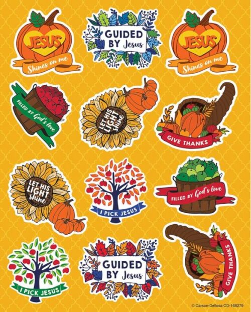 9781483853826 Fall Faith Shape Stickers