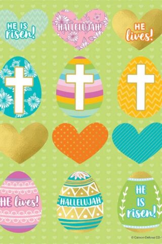 9781483853840 He Is Risen Shape Stickers