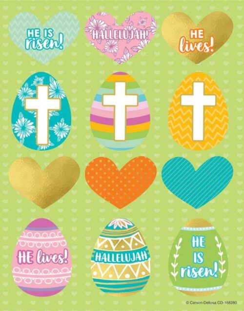 9781483853840 He Is Risen Shape Stickers