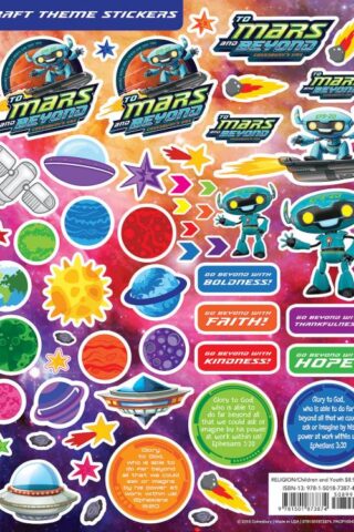 9781501873874 2019 VBS To Mars And Beyond Craft Theme Stickers 12 Pack